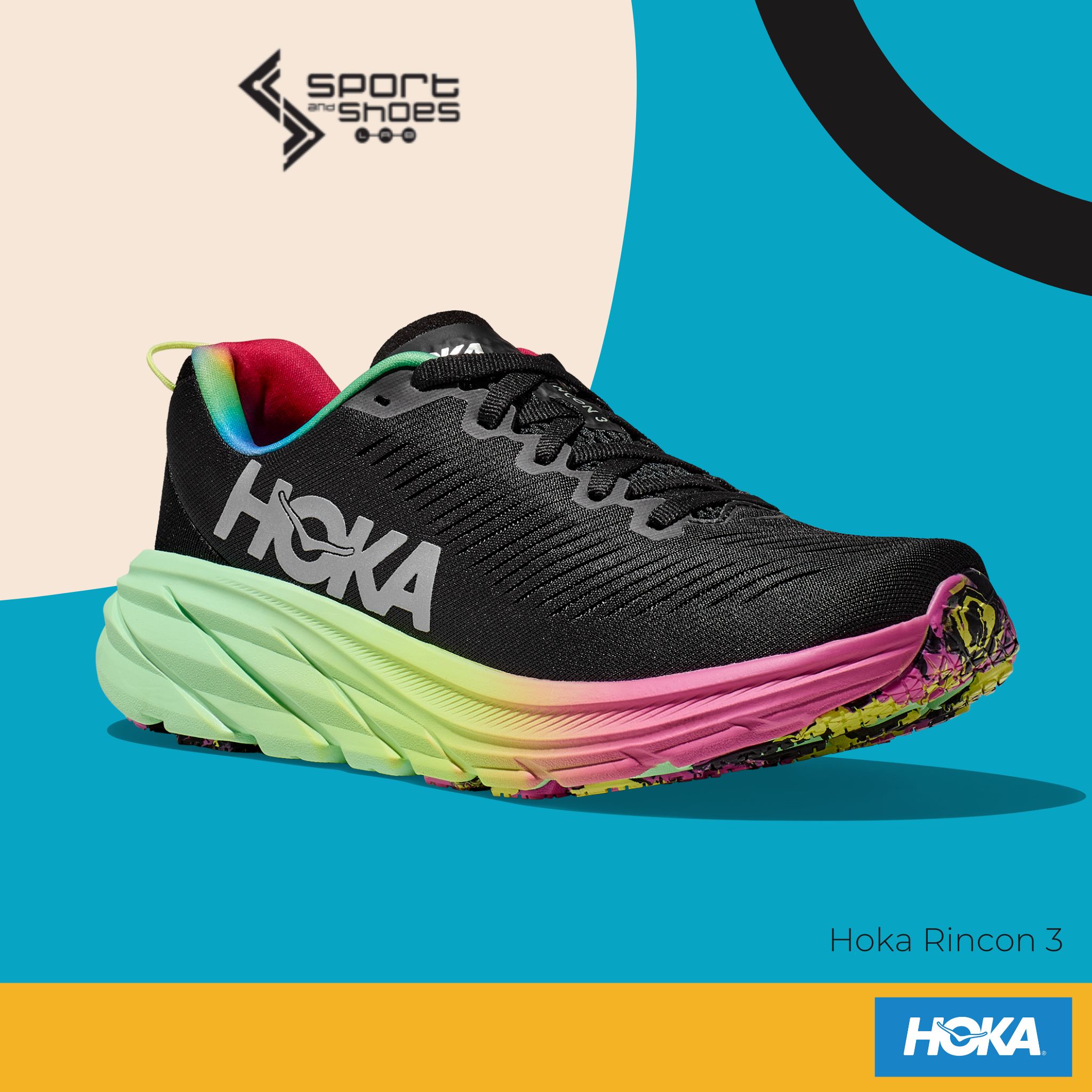 Hoka Rincon3 WIDE (M) (1121370-BKSV)